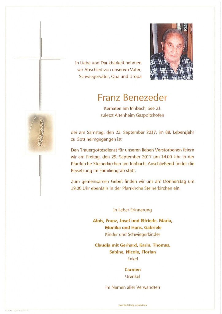 Franz Benezeder