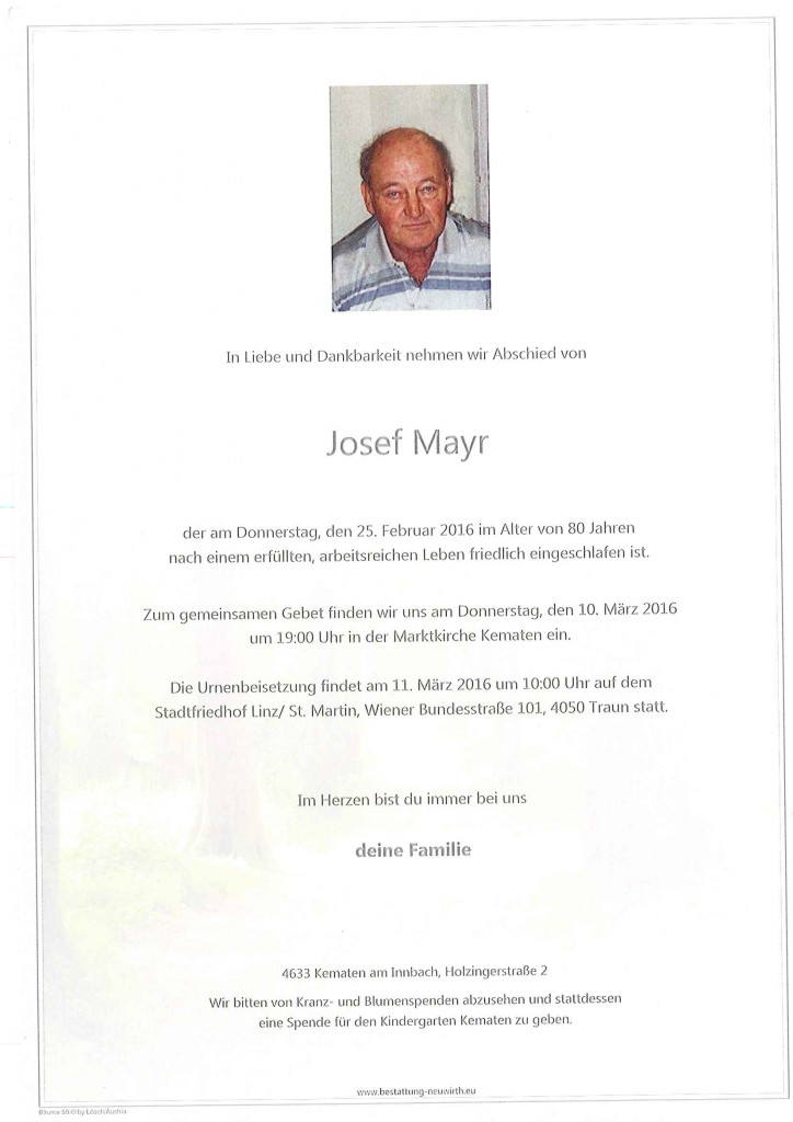 Mayr Josef