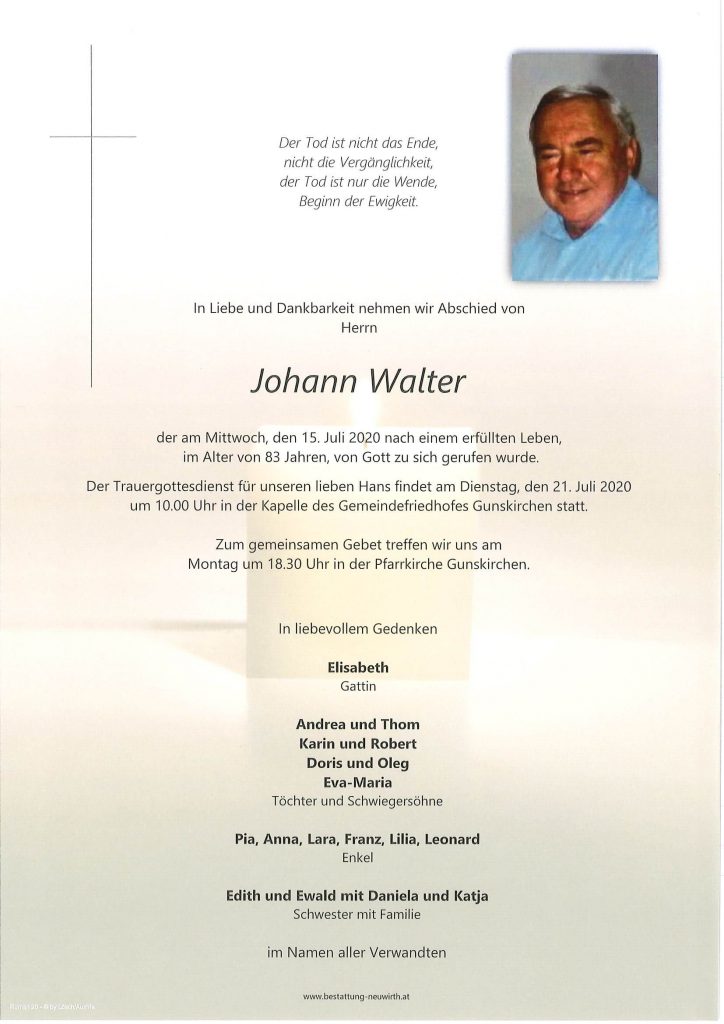 Johann WALTER