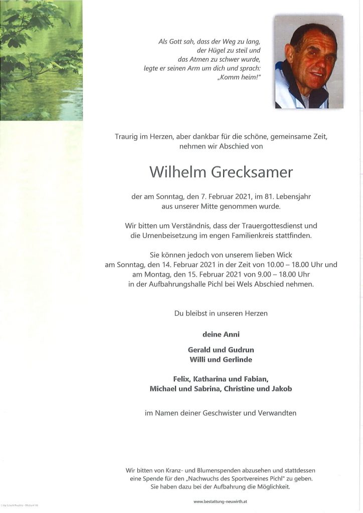 Wilhelm "Wick" Grecksamer
