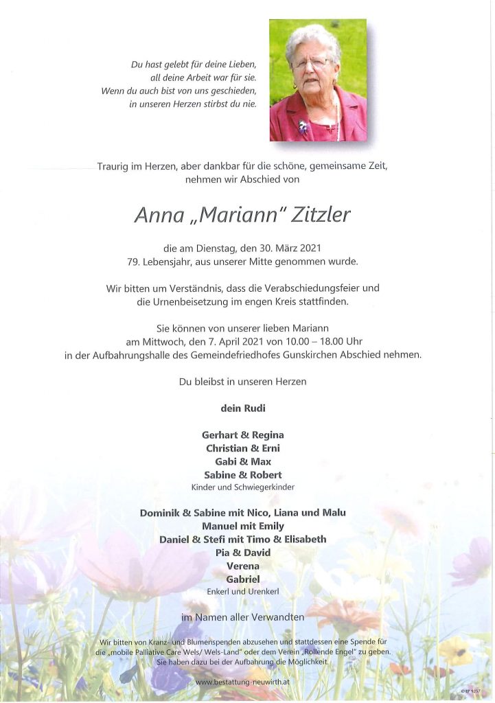 Anna "Mariann" Zitzler