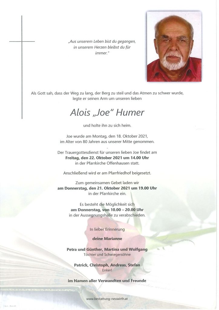 Alois "Joe" Humer