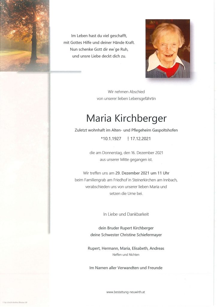Maria Kirchberger