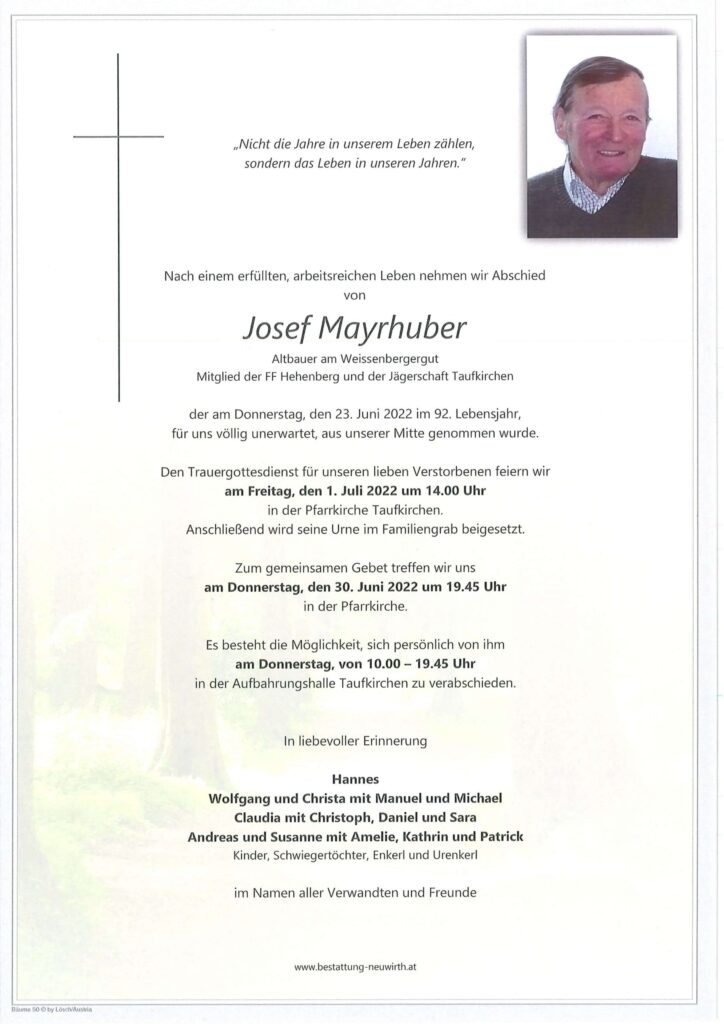 Josef Mayrhuber sen.