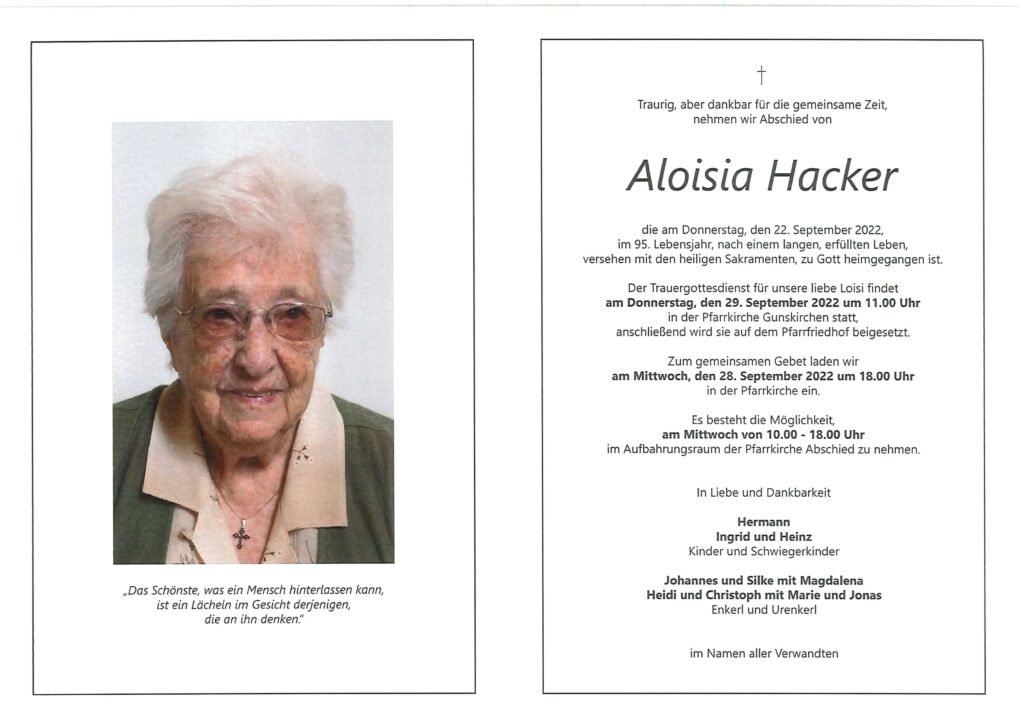 Aloisia Hacker