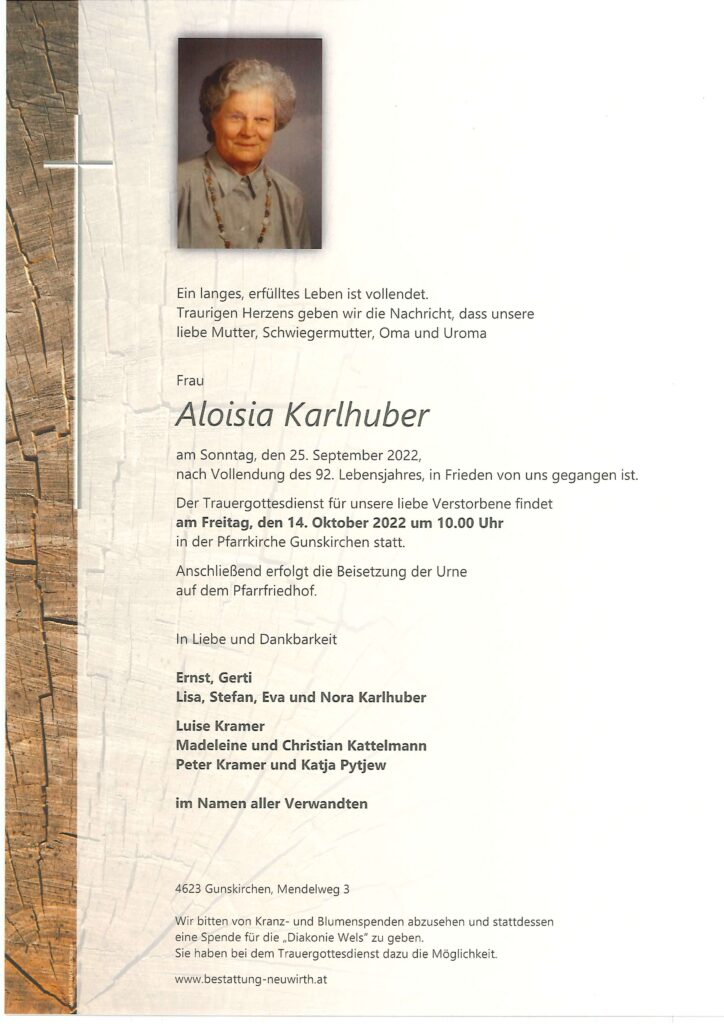Aloisia Karlhuber