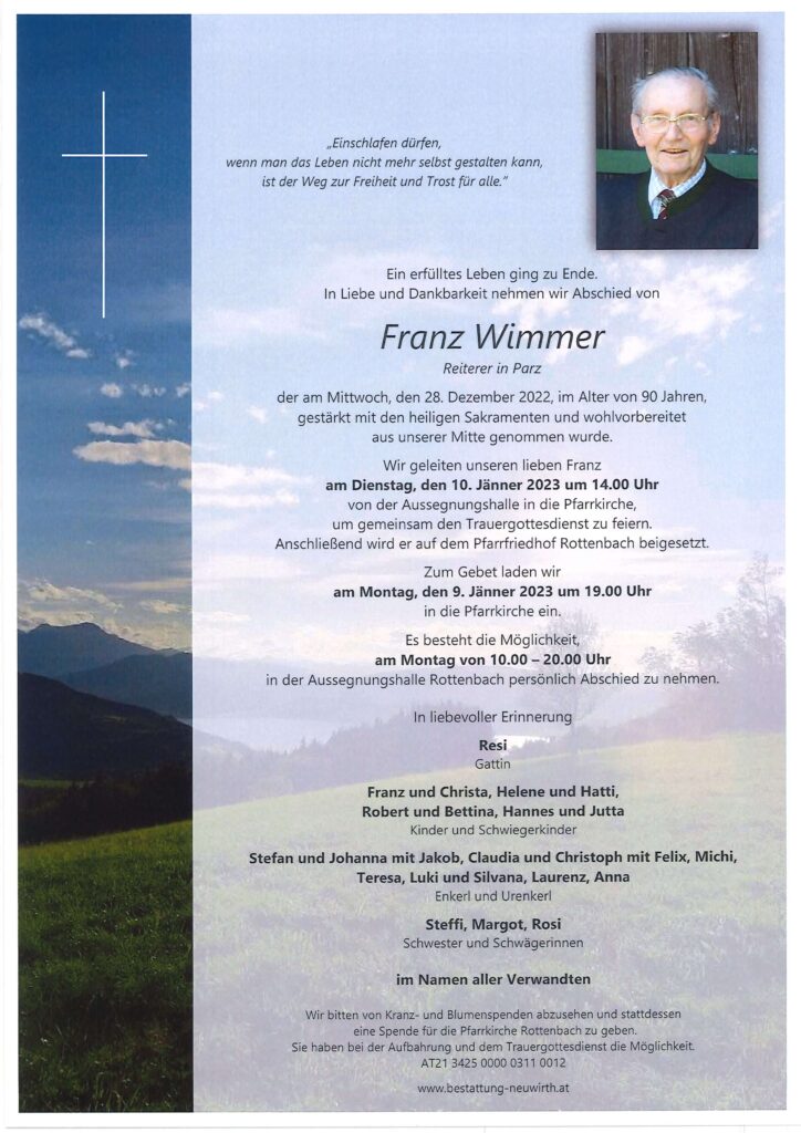 Franz Wimmer "Reiterer in Parz"