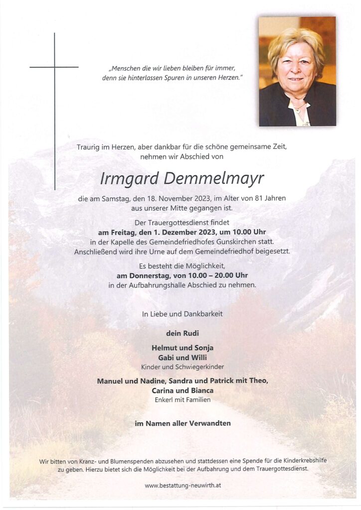 Irmgard Demmelmayr