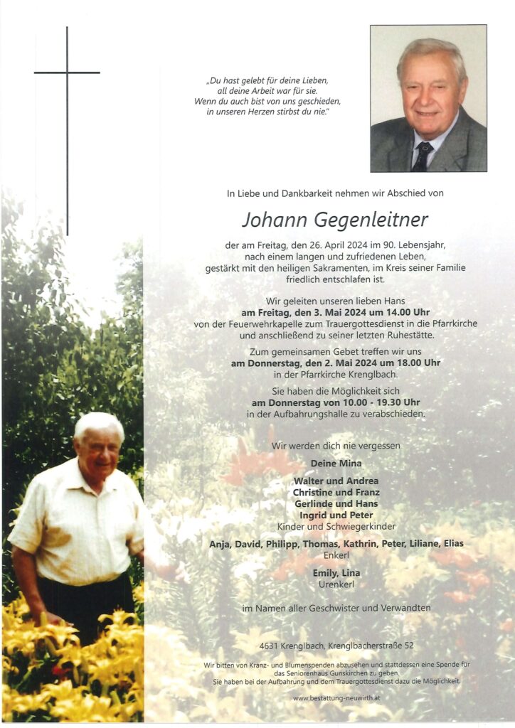 Johann Gegenleitner