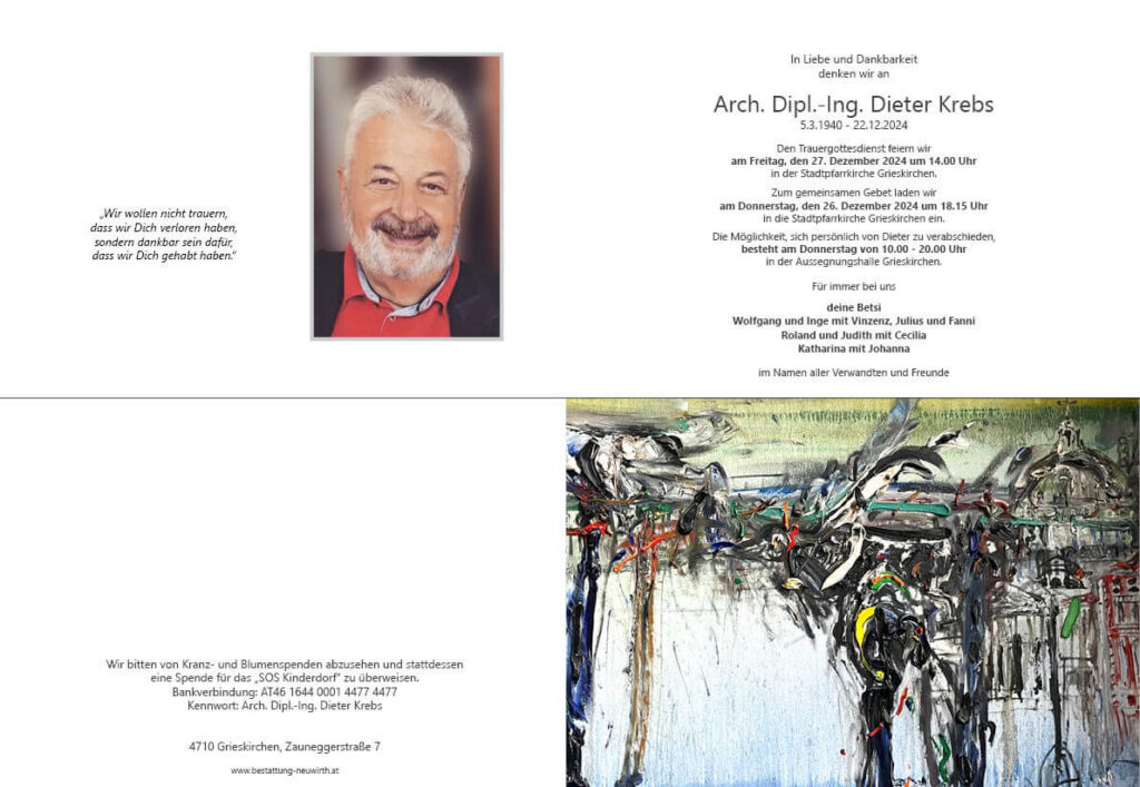 Arch. Dipl.-Ing. Dieter Krebs