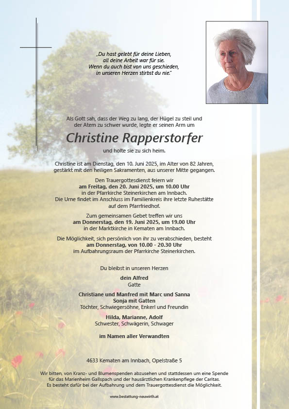 Christine Rapperstorfer