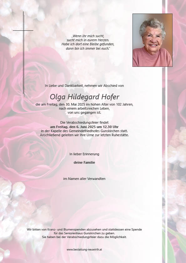 Olga Hildegard Hofer